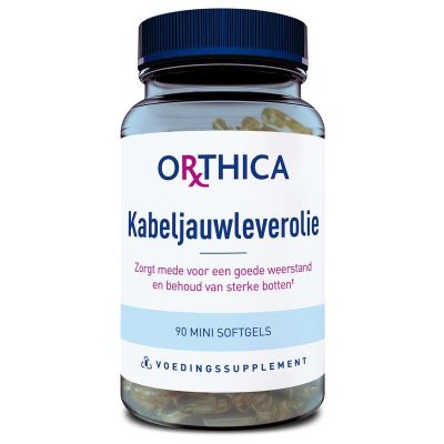 Orthica Kabeljauwleverolie Orthica Kabeljauwleverolie 90 softgels - Overige vitaminen/mineralen