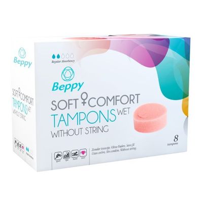 Beppy Soft+ comfort tampons wet 8 stuks - Tampons