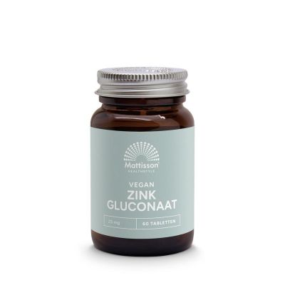 Foto van Mattisson Zink gluconaat 25mg