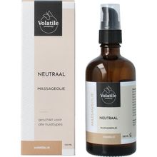 Volatile Massageolie neutral glas met pomp Foto van Volatile Massageolie neutral glas met pomp