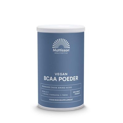 Mattisson Vegan BCAA 2:1:1 poeder Mattisson Vegan BCAA 2:1:1 poeder 250 gram - Aminozuren