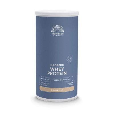 Mattisson Wei proteine cacao bio 75% Mattisson Wei proteine cacao bio 75% 450 gram - Overige vitaminen/mineralen