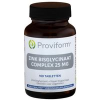 Proviform Zink bisglycinaat 25 mg complex