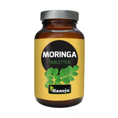 Hanoju Moringa oleifera heelblad 500 mg Hanoju Moringa oleifera heelblad 500 mg 180 tabletten - Fytotherapie
