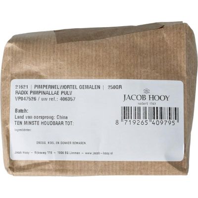 Foto van Jacob Hooy Pimpernelwortel gemalen