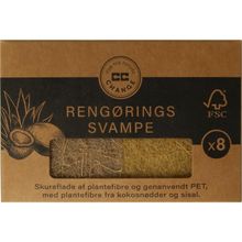 Foto van CC Hansen Kleine schuursponsjes plantenvezels uit kokosnoot