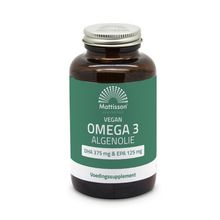 Foto van Mattisson Omega 3 algenolie DHA 375 mg / EPA 125 mg vegan