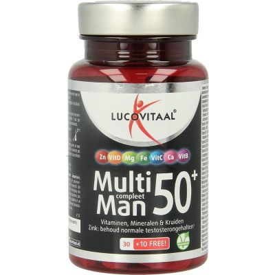 Lucovitaal Multi compleet man 50+ 40 tabletten - Vitamine multi