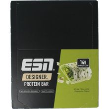 Foto van ESN White chocolate pistache bar 45g