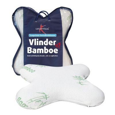 Lucovitaal Vlinderkussen bamboe Lucovitaal Vlinderkussen bamboe 1 stuk - Overig huishoudelijk