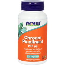 Foto van NOW Chroom Picolinaat 200 mcg