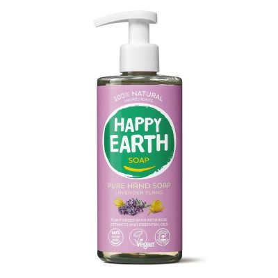 Foto van Happy Earth Pure hand soap lavender ylang