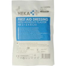 Heka Snelverband nr 2 met hechtpleister 6 x 8 cm Foto van Heka Snelverband nr 2 met hechtpleister 6 x 8 cm