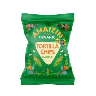 Amaizin Corn chips bio natural Amaizin Corn chips bio natural 75 gram - Zoutjes/chips