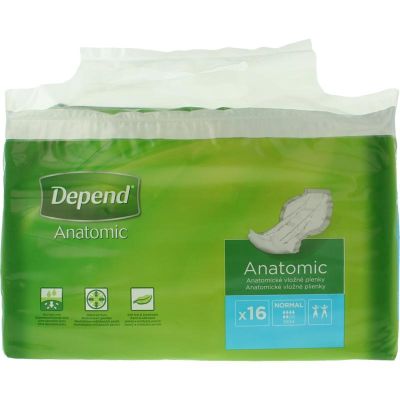 Depend Anatomic Normal 16 stuks - Inlegverband