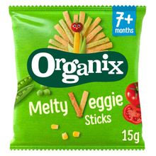 Foto van Organix Goodies Melty veggie sticks 7+ maanden bio
