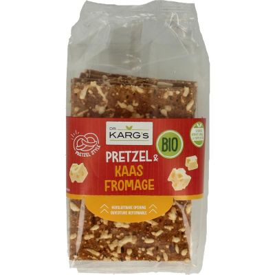 Dr Karg Crackers pretzel kaas bio Dr Karg Crackers pretzel kaas bio 160 gram - Crackers