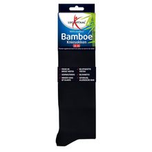 Foto van Lucovitaal Bamboe kniesok zwart maat 35-38