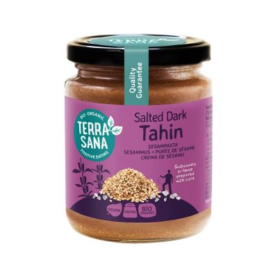 Terrasana Tahin bruin sesampasta met zeezout