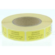 Foto van Spruyt Hillen Sticker dosering gewijzigd