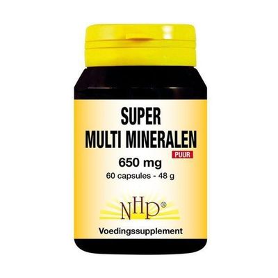 NHP Super multi mineralen 650 mg puur