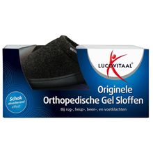 Foto van Lucovitaal Orthopedische gel sloffen zwart 40-41