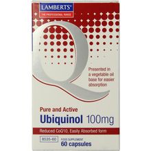 Foto van Lamberts Ubiquinol (Q10) 100 mg