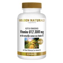 Foto van Golden Naturals Vitamine B12 3000mcg
