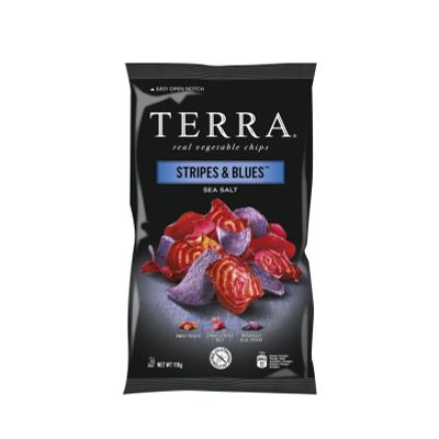Terra Chips Stripes blues groenten