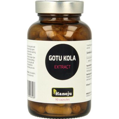 Hanoju Gotu cola extract 400 mg 90 capsules - Overige vitaminen/mineralen