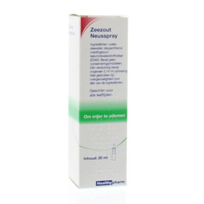 Zeezout neusspray Zeezout neusspray 20 Milliliter - Neus/inhalatie