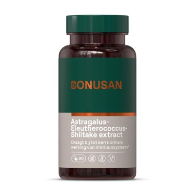 Bonusan Astragalus eleuterhococcus-shiitake extract 90ca - Mycotherapie Paddestoelen