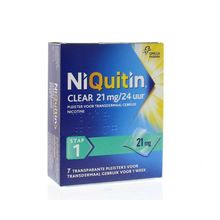 Niquitin Stap clear 21 mg/24 uur Foto van Niquitin Stap clear 21 mg/24 uur