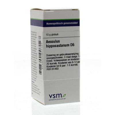 VSM Aesculus hippocastanum D6 10 gram - Homeopathische geneesmiddelen