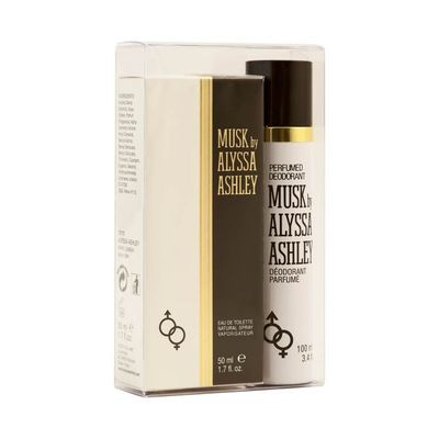 Alyssa Ashley Musk eau de toilette 50ml & deodorant spray 100ml