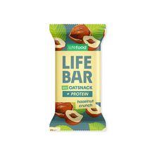 Foto van Lifefood Lifebar oatsnack proteine hazelnoot crunch bio