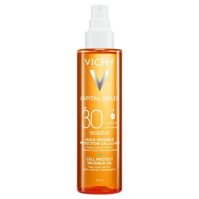 Vichy Capital Soleil oil protect SPF30 200 Milliliter - In de zon