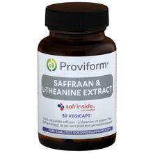Foto van Proviform Saffraan 30mg active & theanine extract