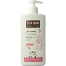 Foto van Cattier Body milk shea butter / geranium
