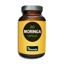 Foto van Hanoju Bio moringa oleifera heelblad 350 mg