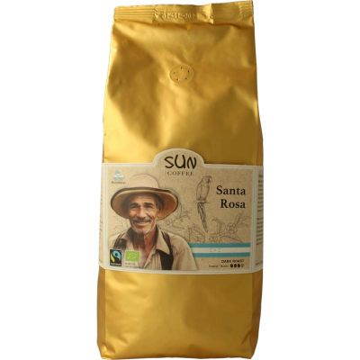 Sun Coffee Santa rosa bonen dark roast bio 1000 gram - Thee