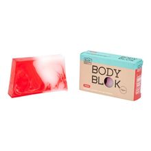 Foto van Blokzeep body bar roos