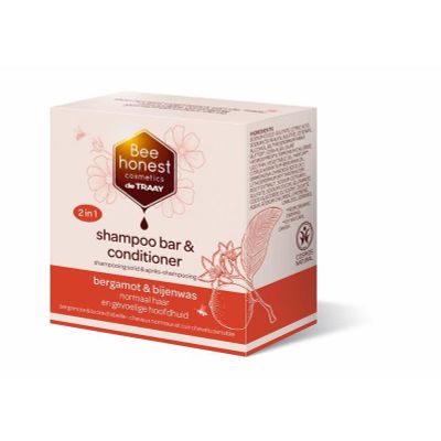 Traay Bee Honest Shampoobar bergamot & bijenwas 80 gram - Shampoo