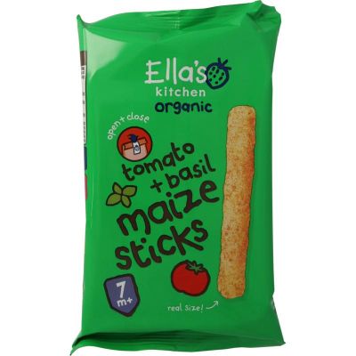Foto van Ella's Kitchen Maize sticks tomato & basil 7m+