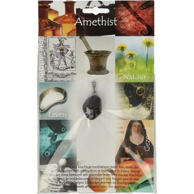 Hanger gezondheidssteen amethyst 1 stuks - 