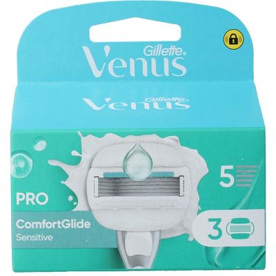 Gillette Comfortglide sensitive mesjes 3 stuks - Scheerinstrumenten