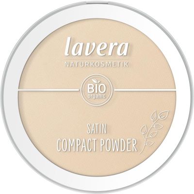 Lavera Satin compact powder medium 01 EN-FR-IT-DE