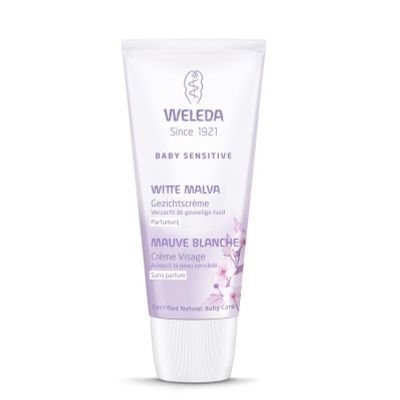 Weleda Baby witte malva sensitive gezichtscreme