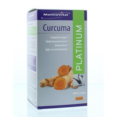 Mannavital Curcuma platinum 180 vcaps - Fytotherapie