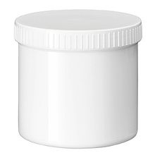 Foto van Zalfpot wit PP plastobel gedopt 500 ml